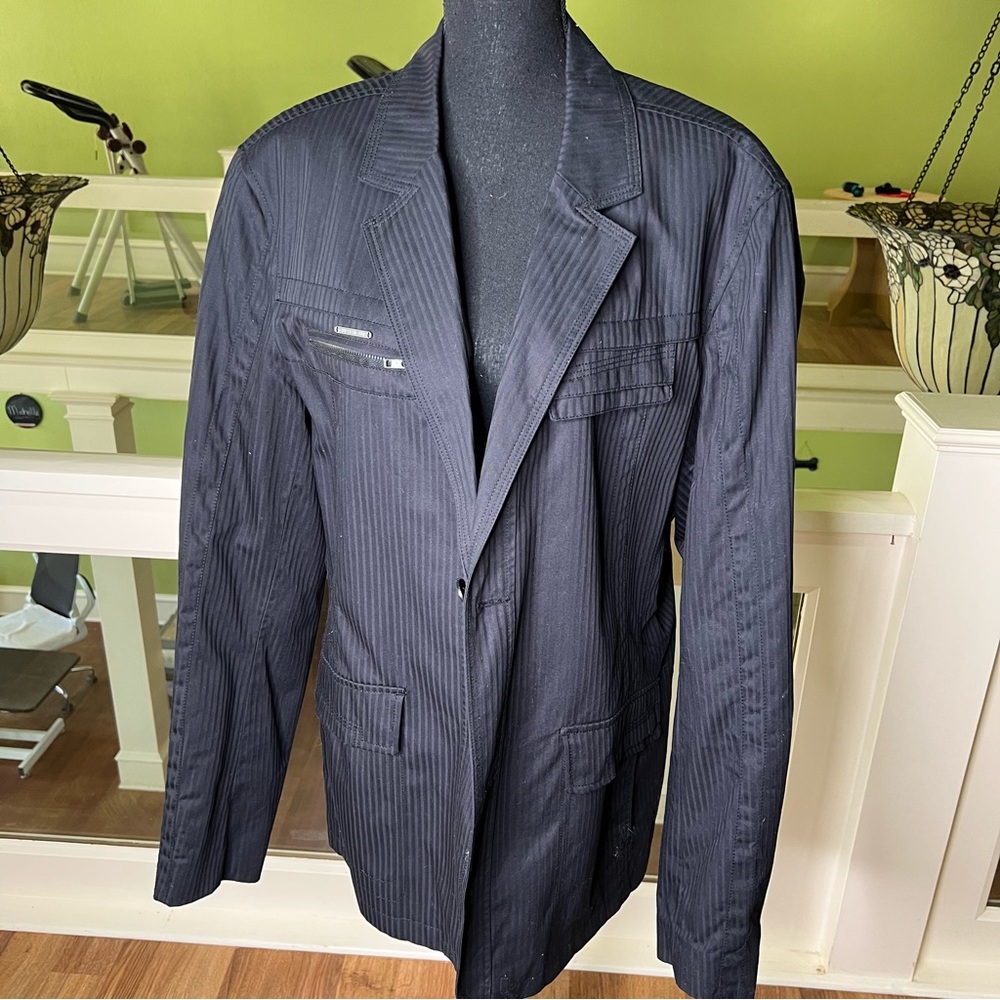 Guess Womens Pin Stripe Jacket size XXL